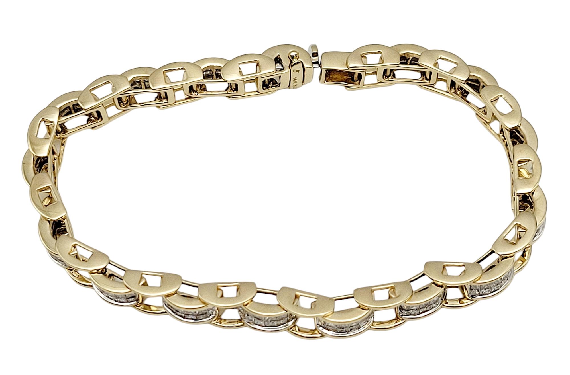 gold bike chain bracelet