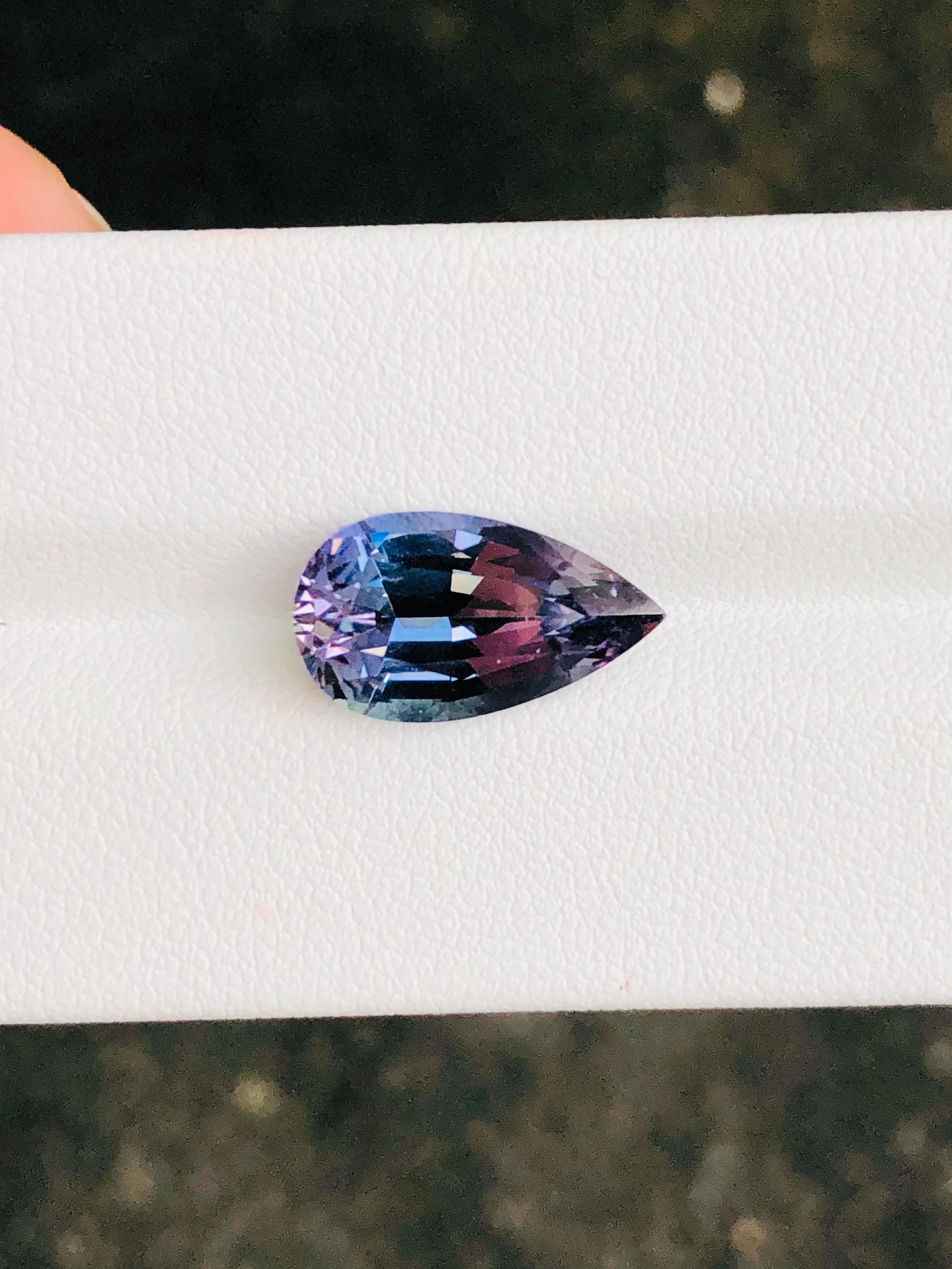 5.00 Ct Natural Zoisite Unheated Tanzanite Violentish Blue Eye Clean Gemstone For Sale 1