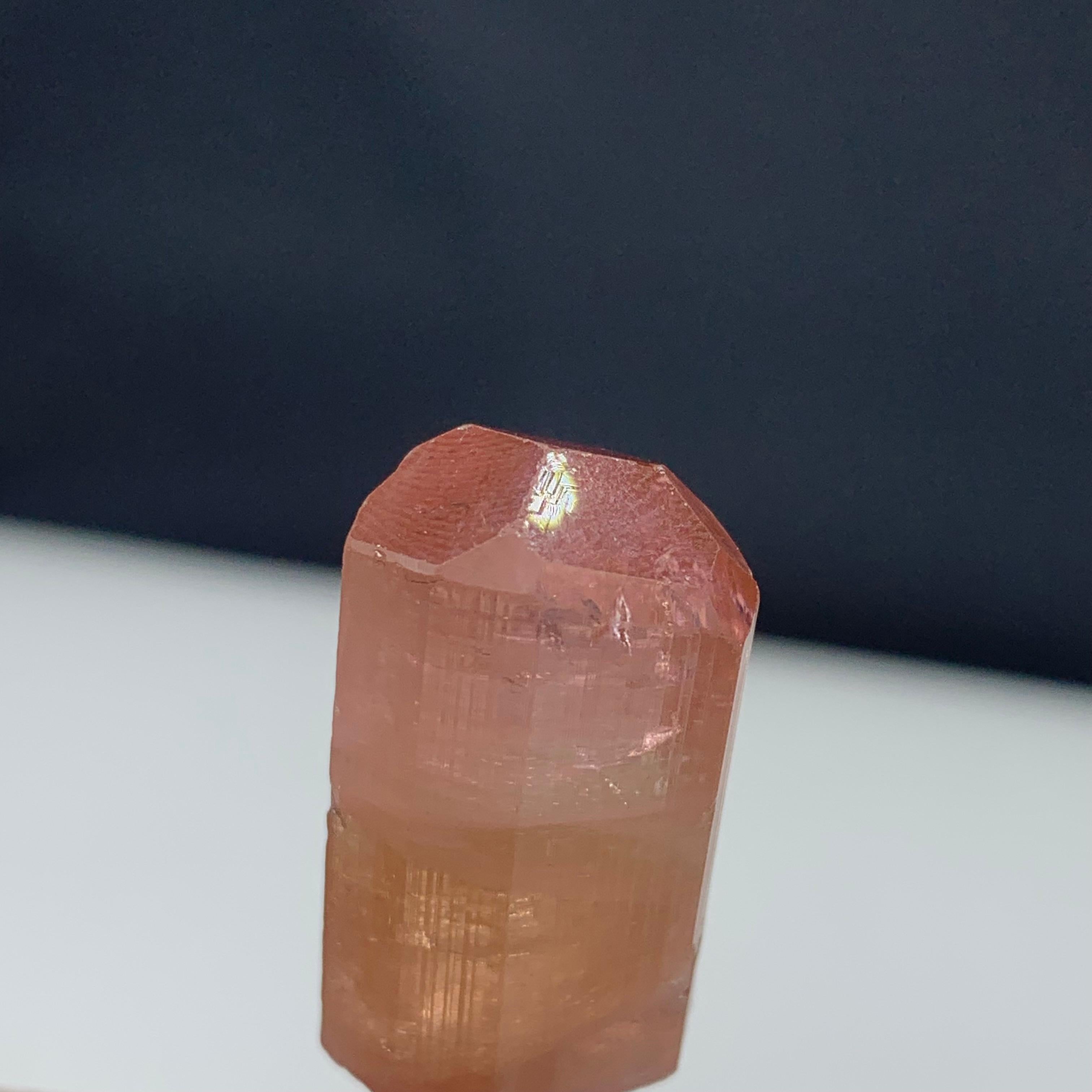 50.00 Carat Amazing Peach Color Terminated Tourmaline Crystal From Afghanistan In Good Condition For Sale In Peshawar, PK