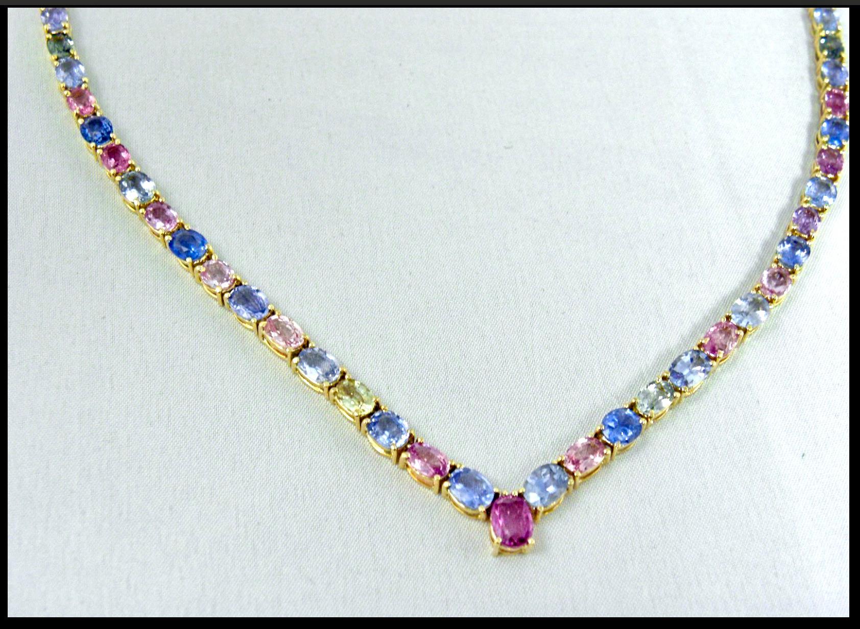 natural sapphire necklace
