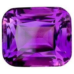 50.00 Carats Loose Amethyst Gemstone Cushion Cut