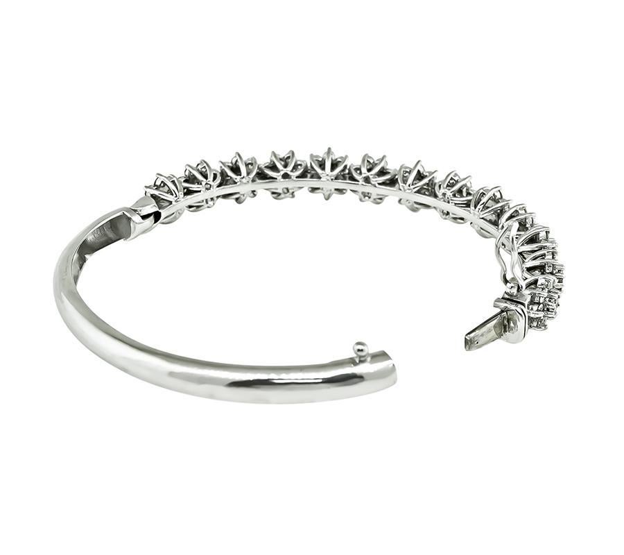 Bracelet en platine avec 5.00ct de diamant Bon état - En vente à New York, NY