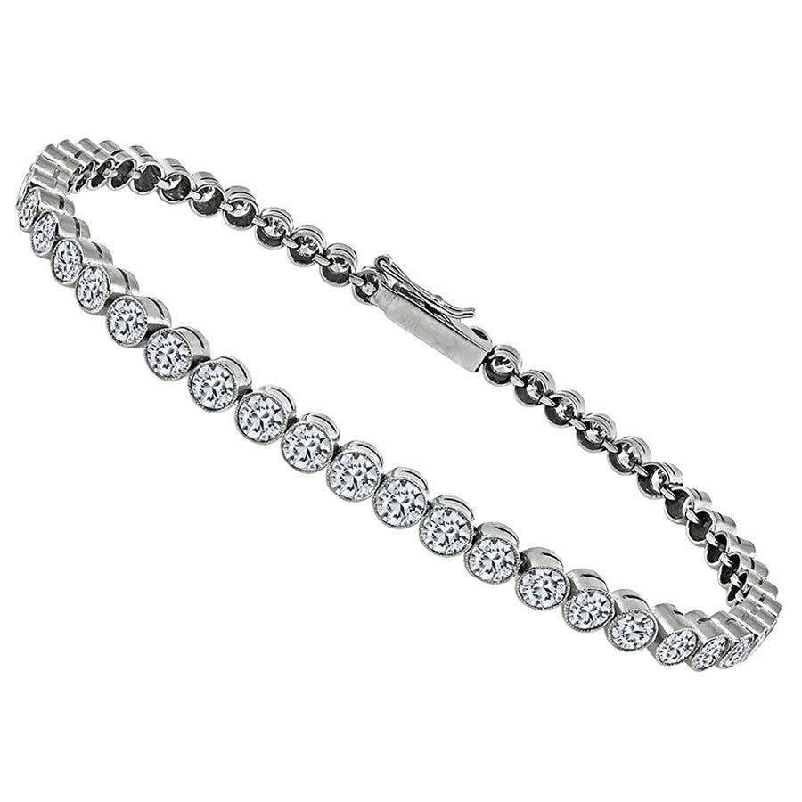Pulsera de tenis con diamantes de 5,00 ct
