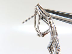 5.00ct diamonds earrings & necklace matching suite 18kt g/vs diamond shaped