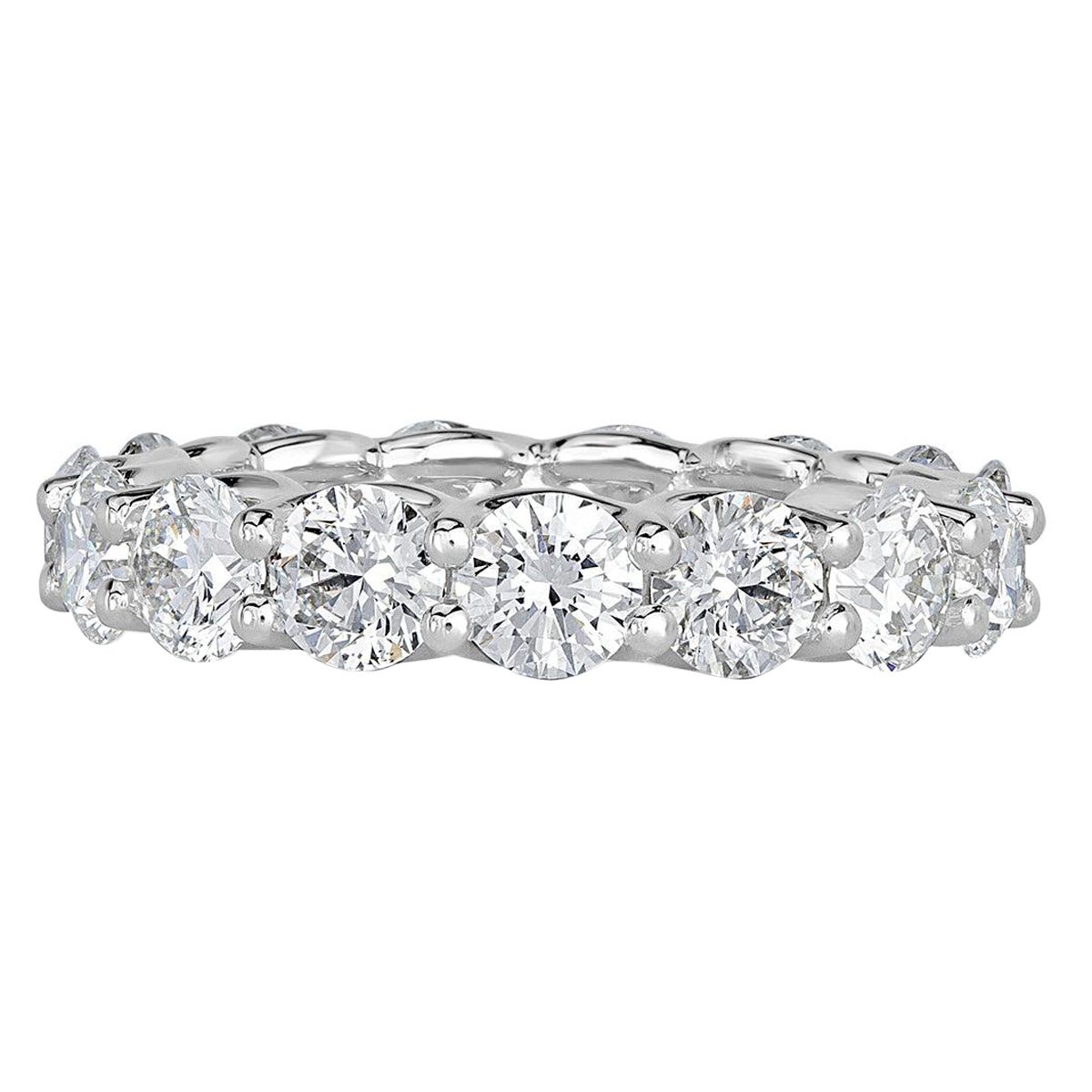 5.00ct Round Brilliant Cut Diamond Eternity Band in Platinum