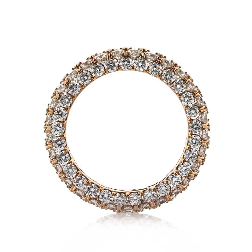 5.00ct Round Brilliant Cut Diamond Three-sided Eternity Band View 3