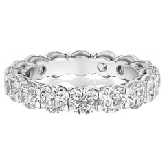 5.00ct Round Diamond Eternity Band in 18KT Gold