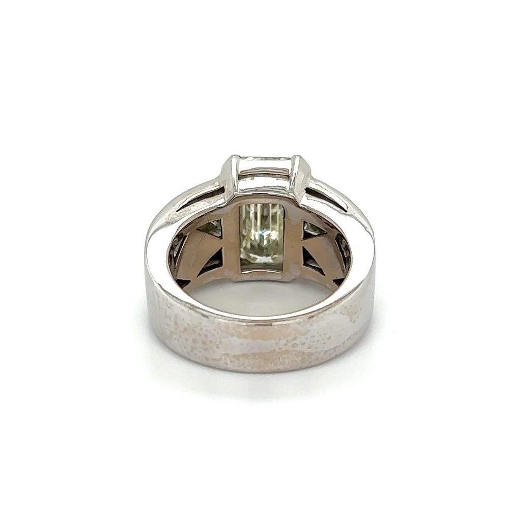 diamond emerald wedding band