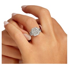 5.01 Carat Radiant Diamond Ring Brilliant White SI 18K Gold Heirloom-Worthy Glow