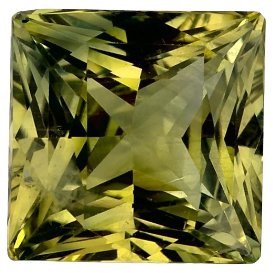 5.01 Ct Blue Sapphire Princess Loose Gemstone For Sale