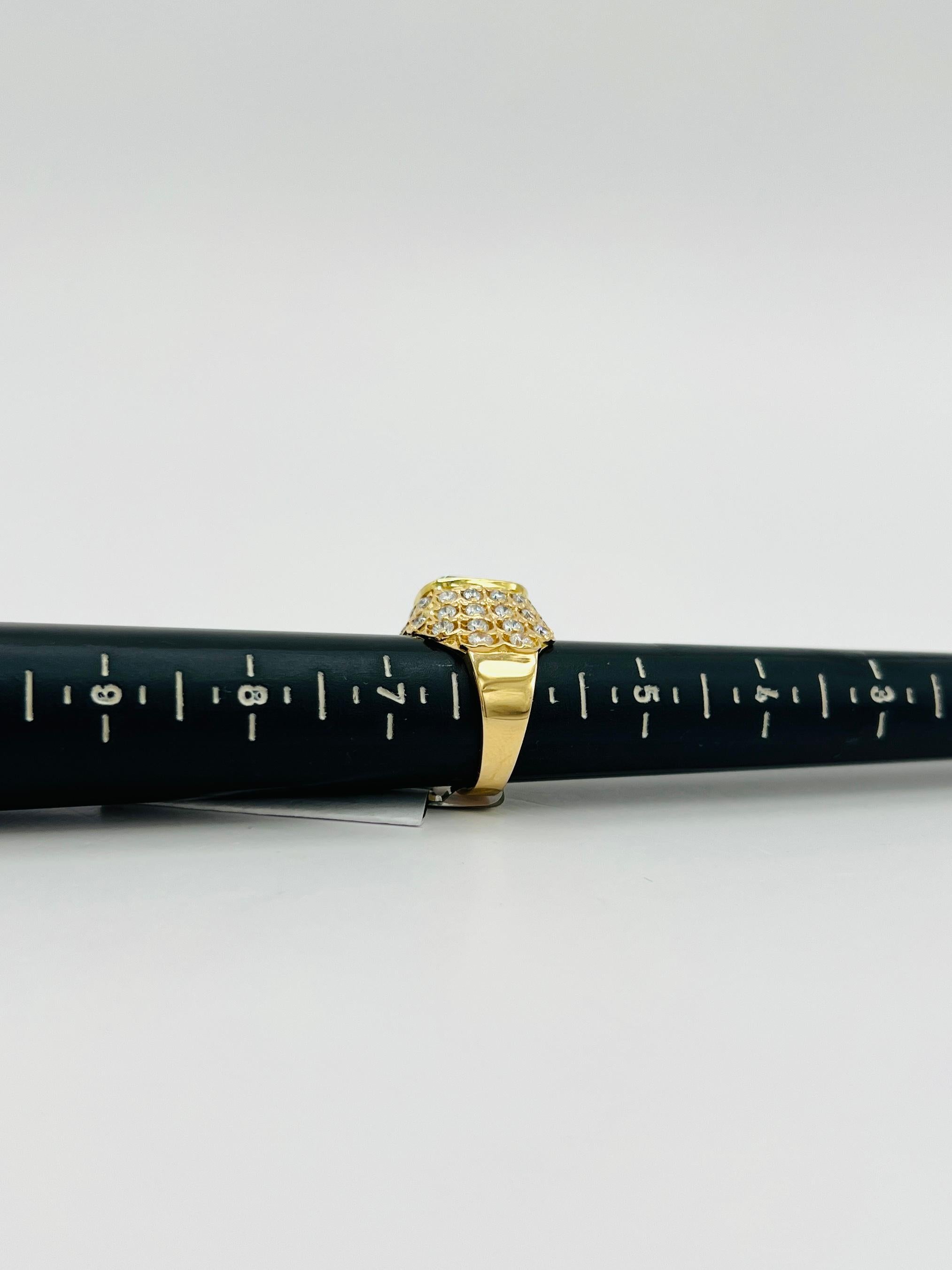 5,01 ct. Anello da cocktail con diamante cognac e diamante bianco in 18 carati 3