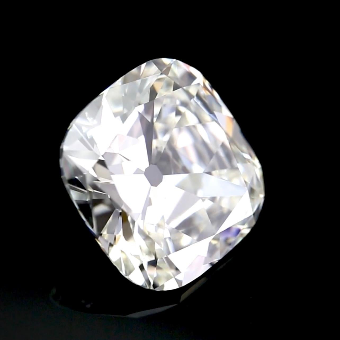 5.02 Carat Antique Cushion Brilliant Diamond – J SI1 GIA – 