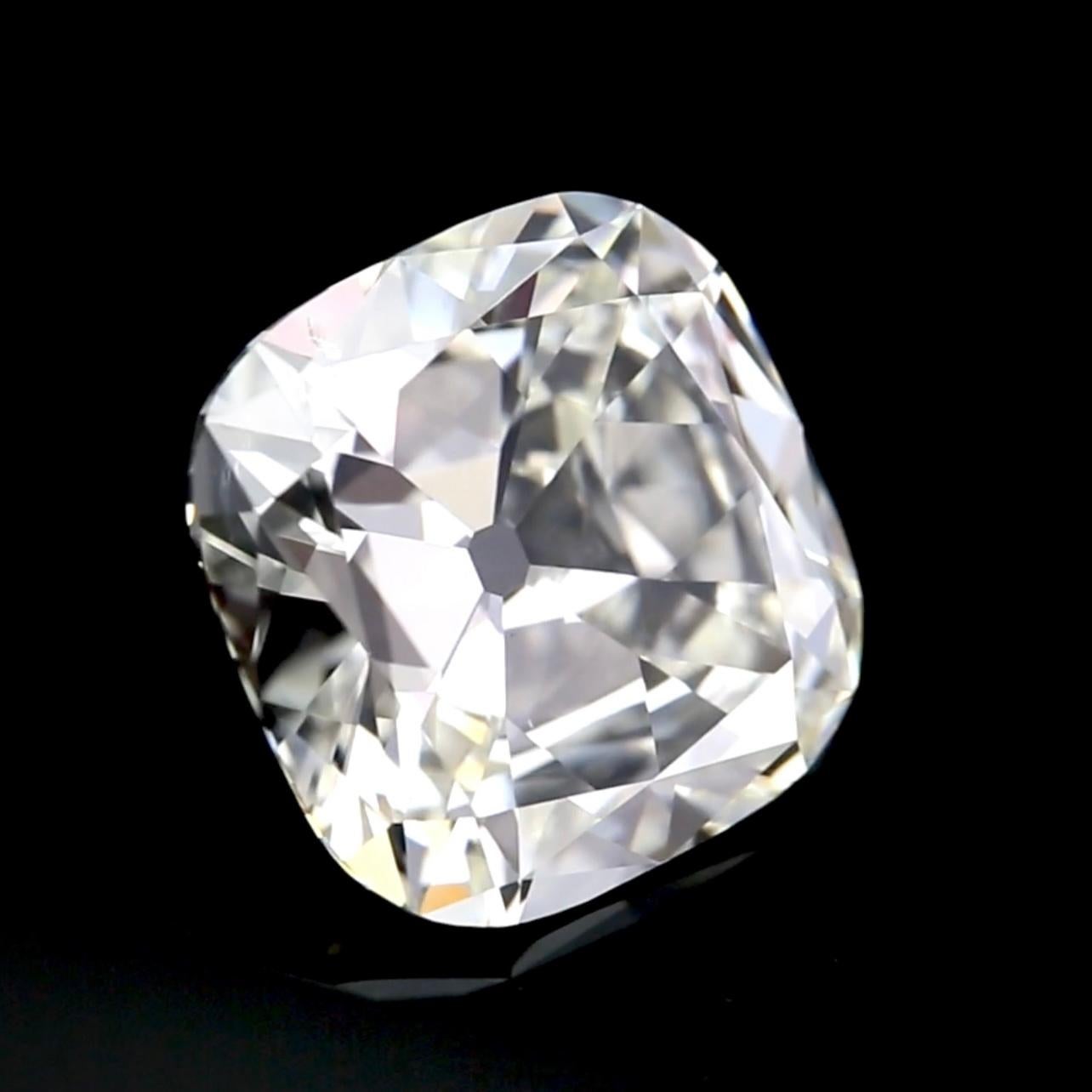 5.02 Carat Antique Cushion Brilliant Diamond – J SI1 GIA – 