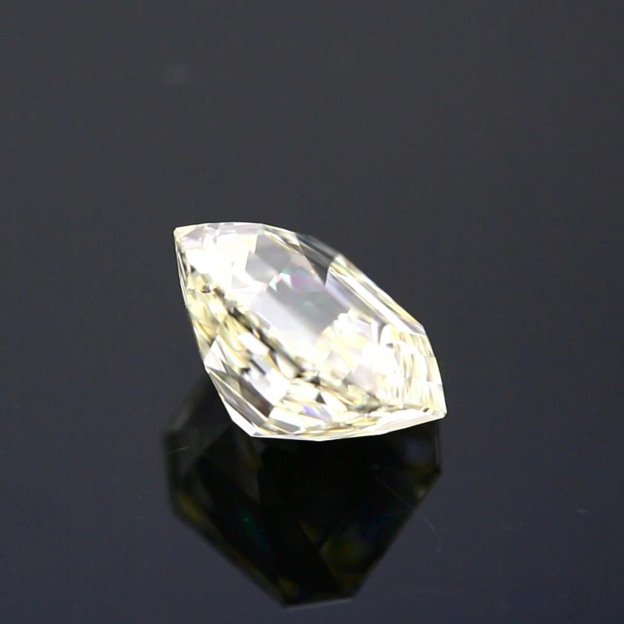 Diamante talla esmeralda antiguo de 5,02 quilates - Certificado GIA N-VVS2 en venta 5