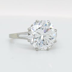 5.02 Carat D-VVS1, GIA, Diamond Solitaire Ring