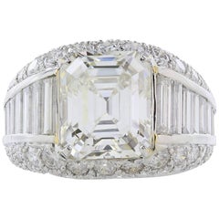 5.02 carat Emerald Cut Diamond Ring