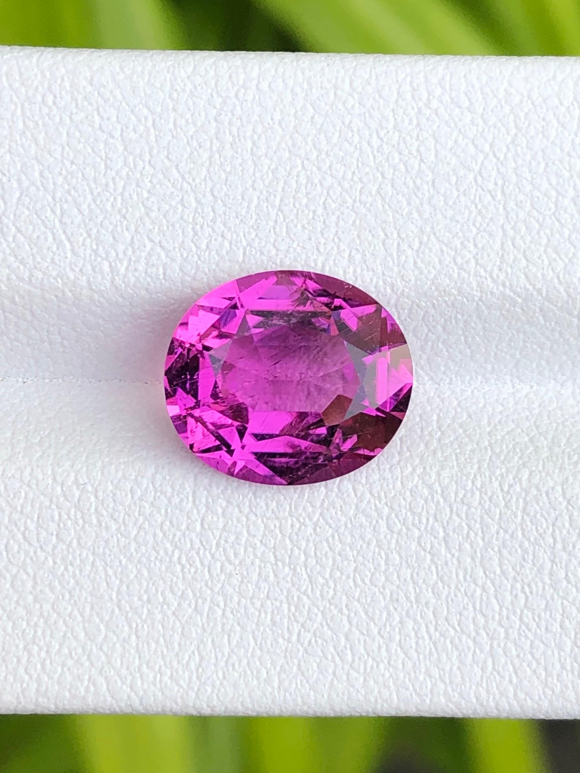 5,02 Ct Tormalina di rame naturale Colore rosa occhio pulito Gemma di qualità in vendita 3