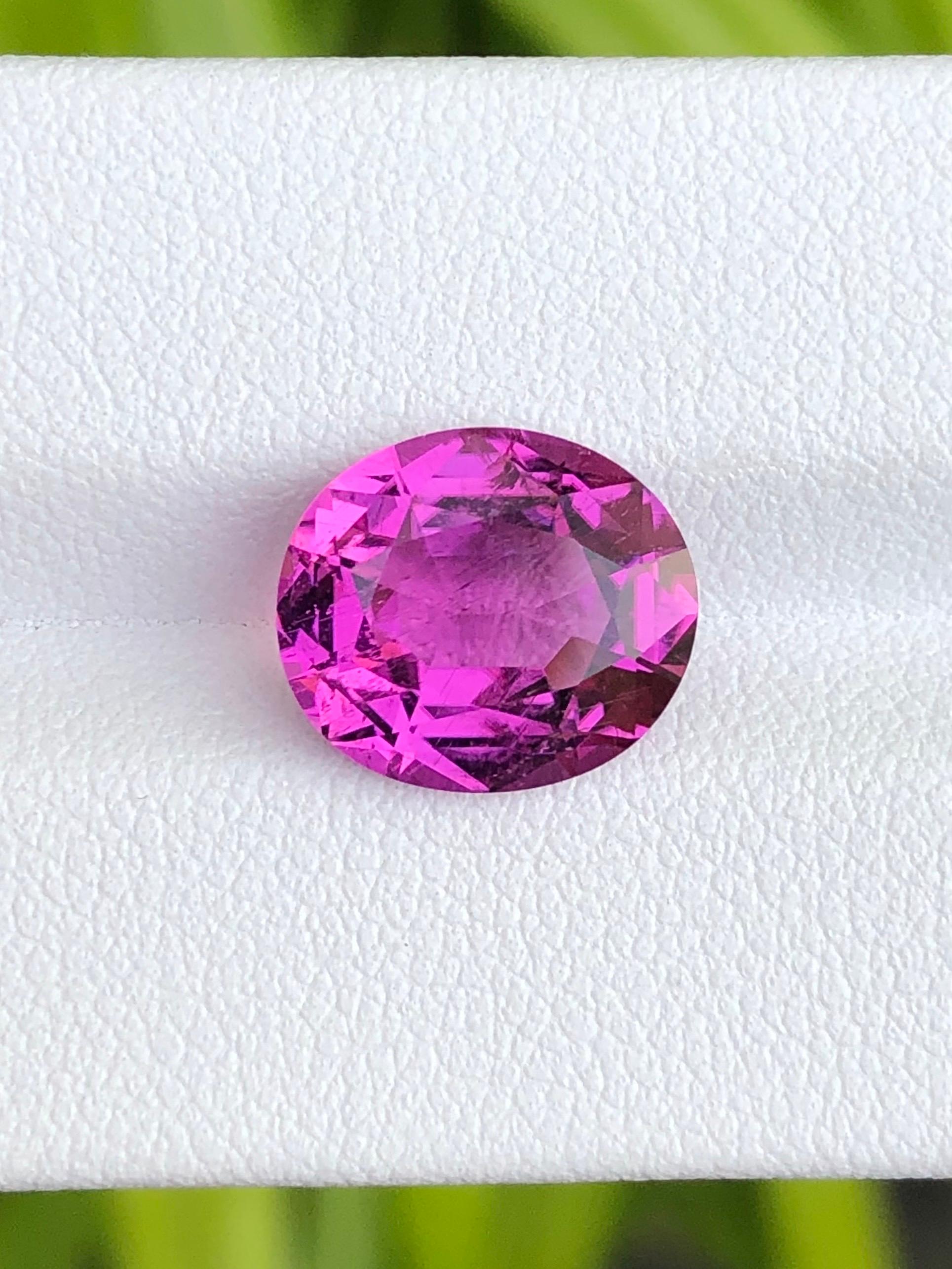5,02 Ct Tormalina di rame naturale Colore rosa occhio pulito Gemma di qualità in vendita 4