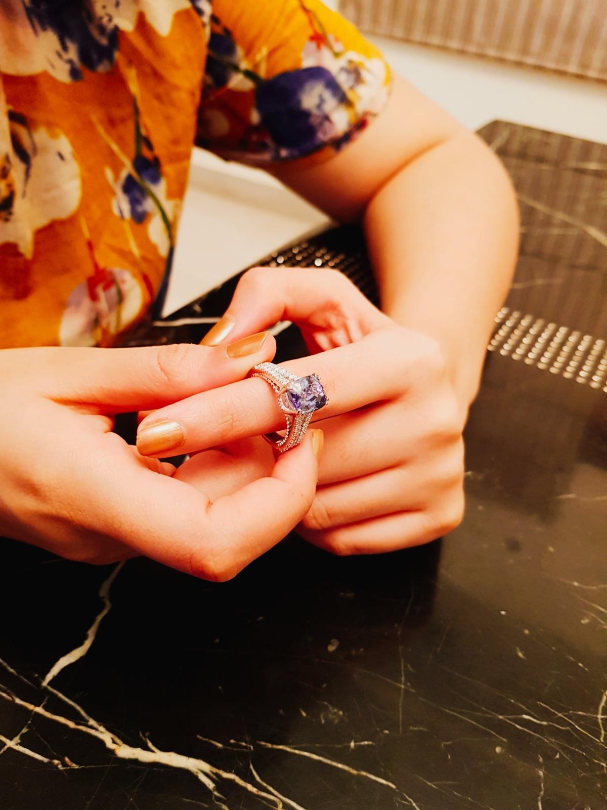5.03 Carat Blue Ceylon Sapphire 1.05 Carat Diamond Ring For Sale 9