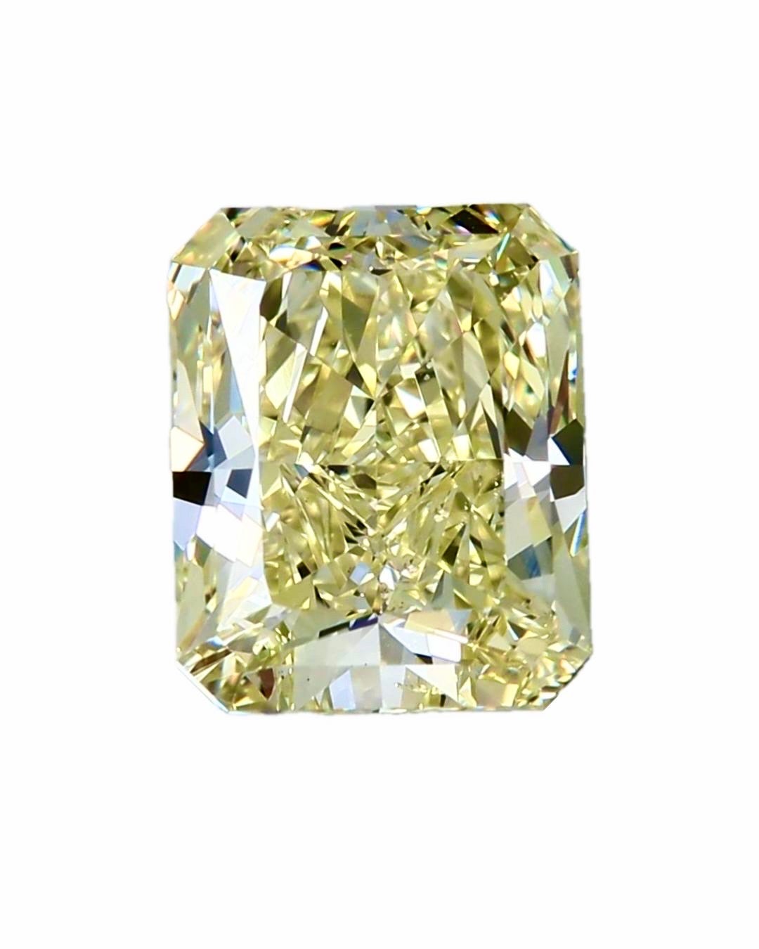 5.03 Carats  Natural Fancy Yellow  Radiant Cut  GIA 2233911462