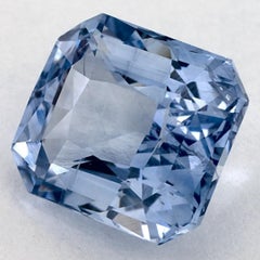 5.03 Karat Blauer Saphir Radiant Loser Edelstein
