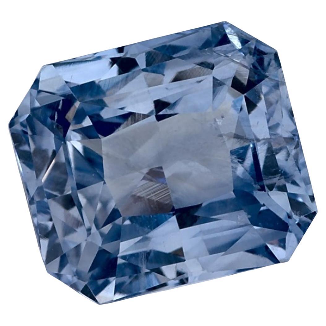 5.03 Ct Blue Sapphire Radiant Loose Gemstone