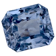 5.03 Ct Blue Sapphire Radiant Loose Gemstone