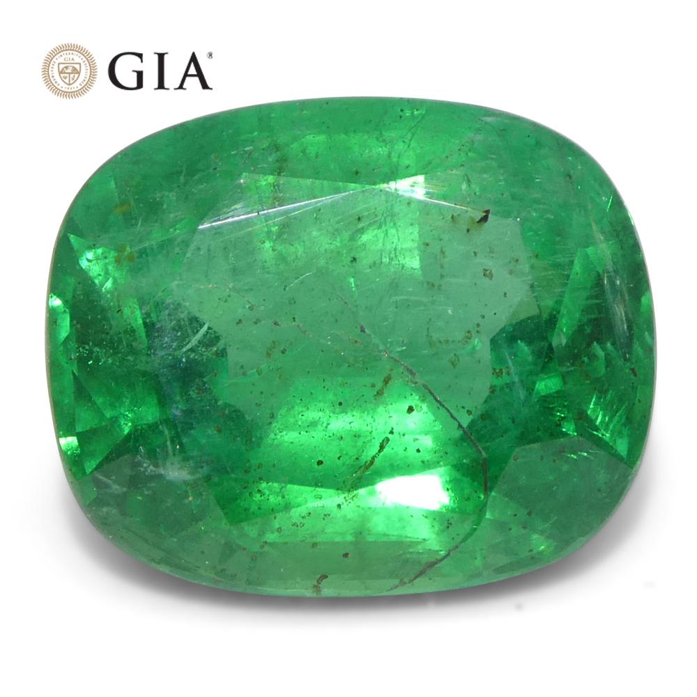 5,03 ct Cushion Smaragd GIA zertifiziert im Angebot 6