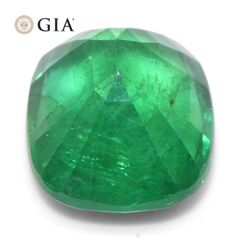 5,03 ct Cushion Smaragd GIA zertifiziert im Angebot 7