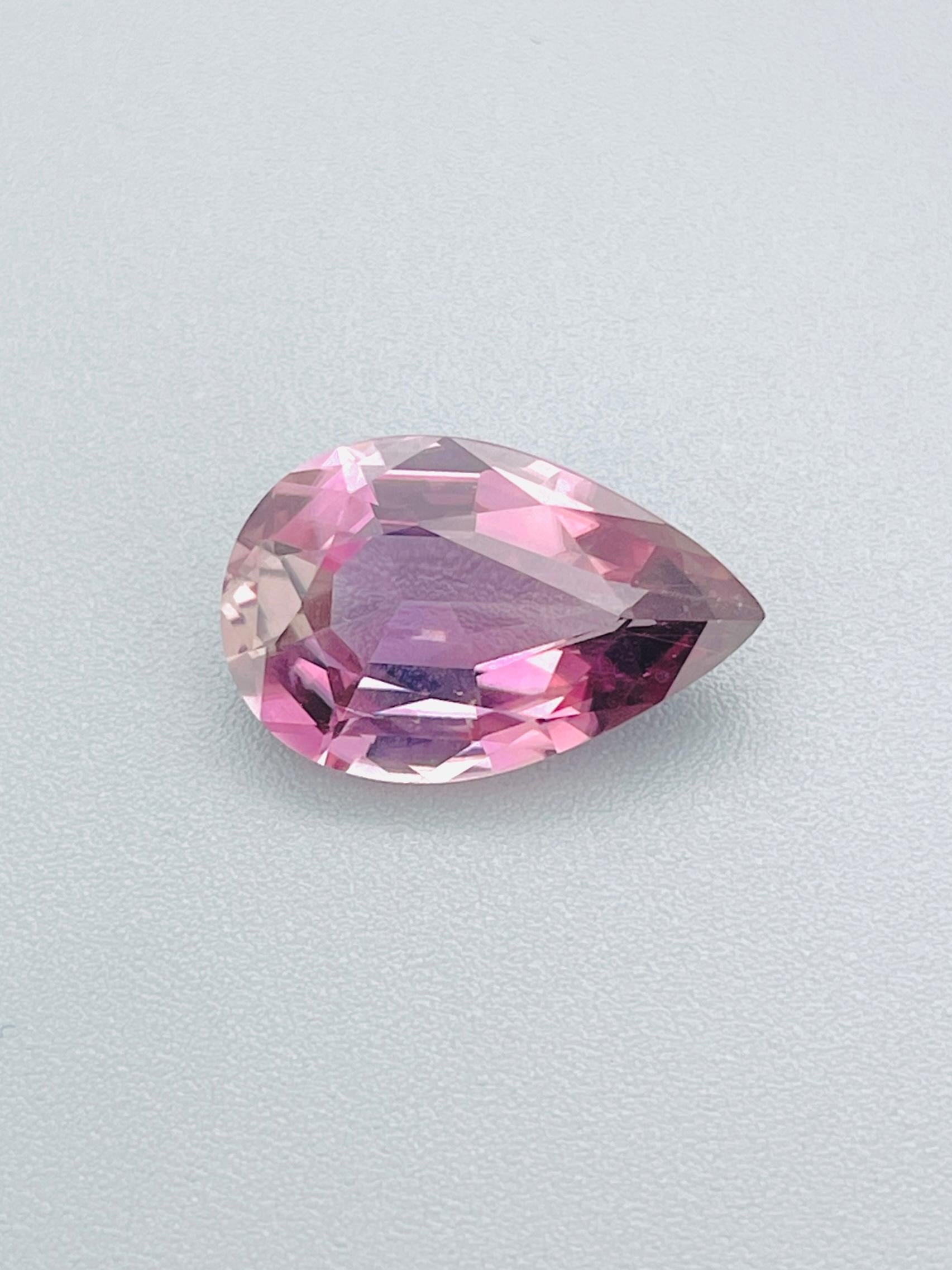 5.04 Ct Diaspora Zultanita Natural cambio de color rosa a Rojo ojo calidad limpia en venta 4