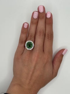 5.04 Paraiba Halo diamond Ring