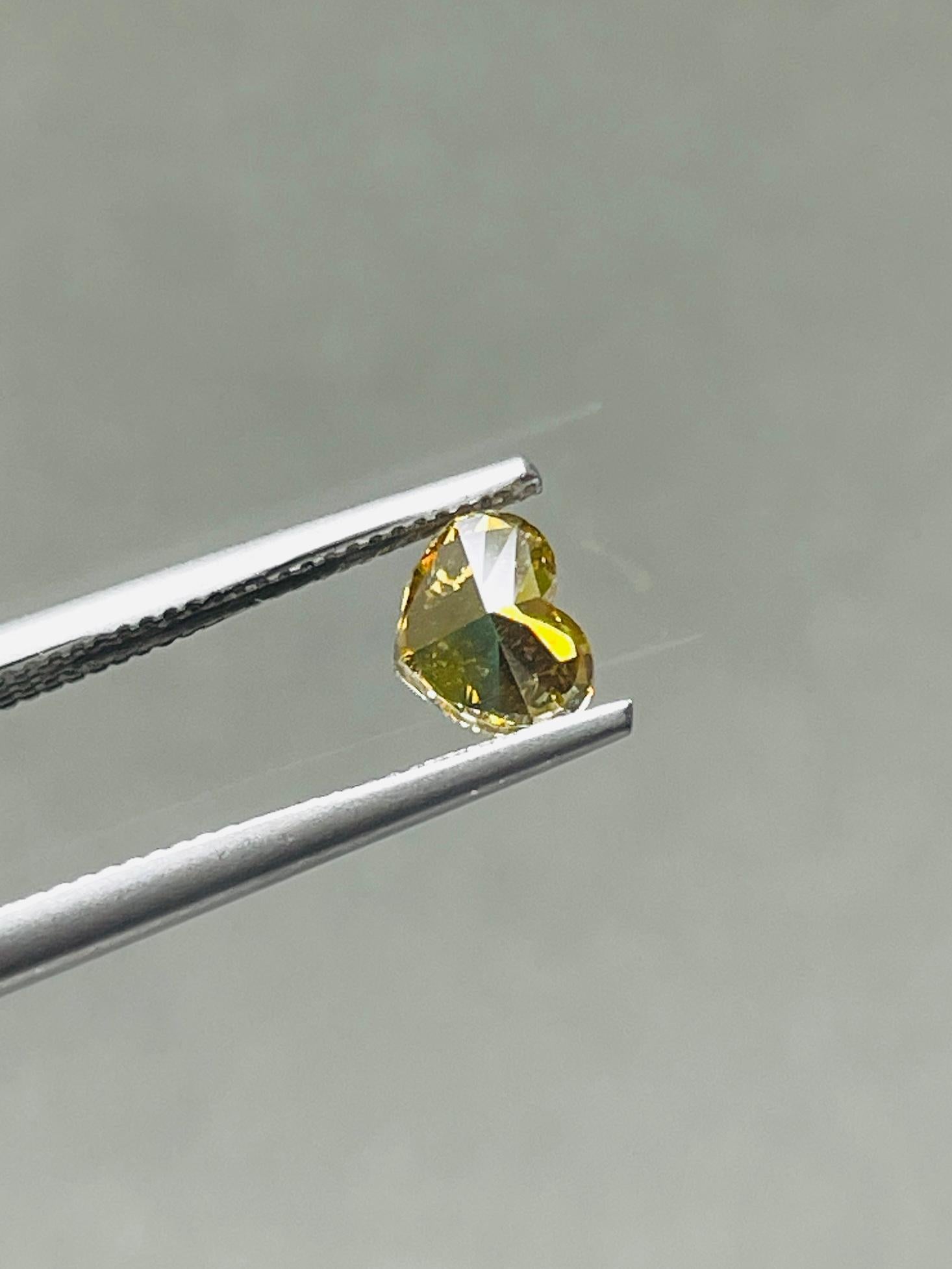 IGI certified natural diamond 0.51carat Fancy Brown Yellow VS1 For Sale 1