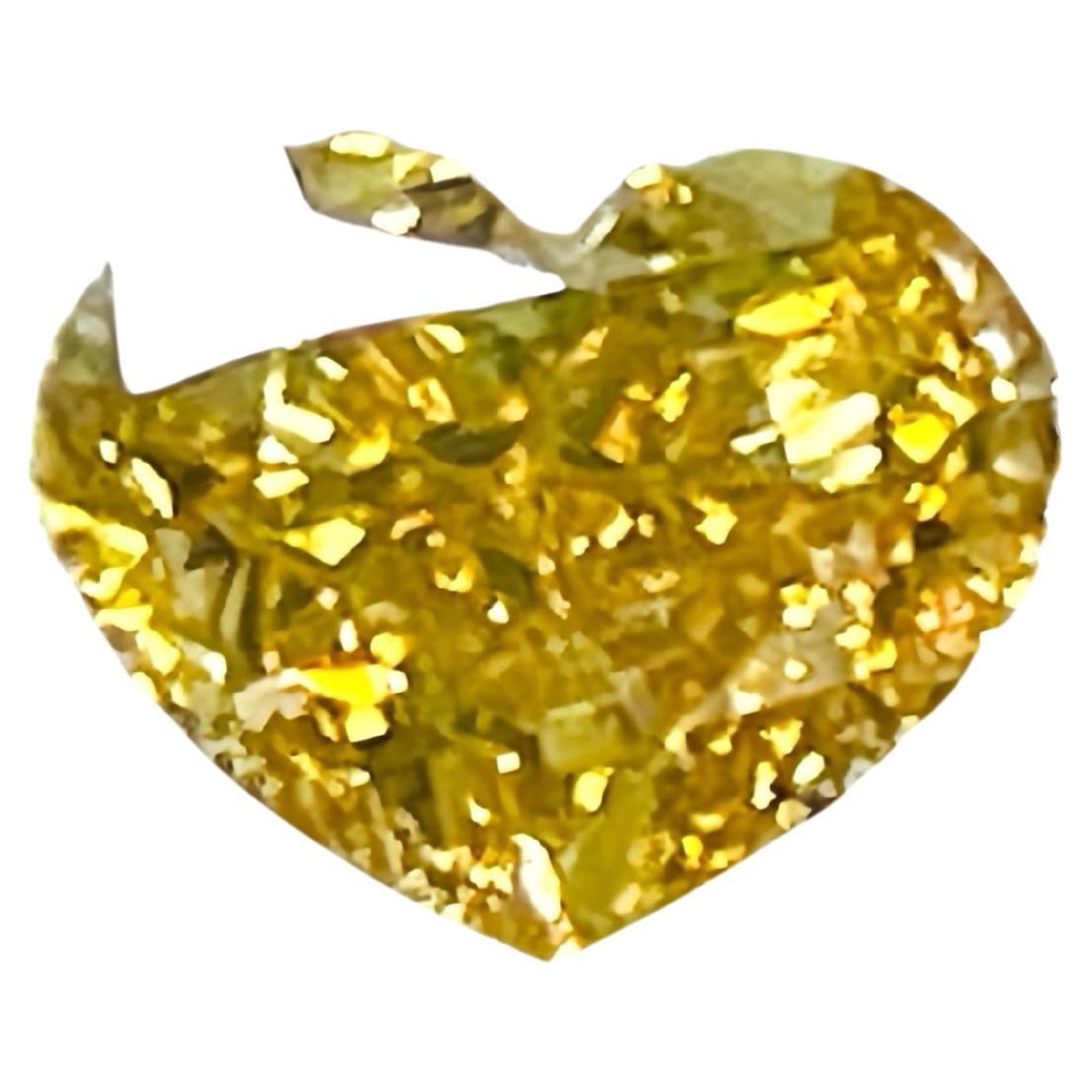 Diamante natural certificado IGI 0,51 quilates Fancy Marrón Amarillo VS1