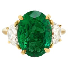 5.05 Carat Emerald-cut Statement 14K White Gold Radiant Elegance Signature