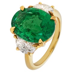 5.05 Carat Emerald-cut Statement 14K White Gold Radiant Elegance Signature