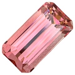 5,05 Quilates Glamour Gema Suelta Turmalina Rosa Forma Esmeralda Para Collar