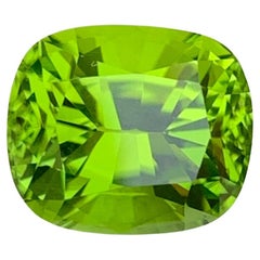 5,05 quilates de piedra natural suelta de peridoto verde manzana talla mariposa