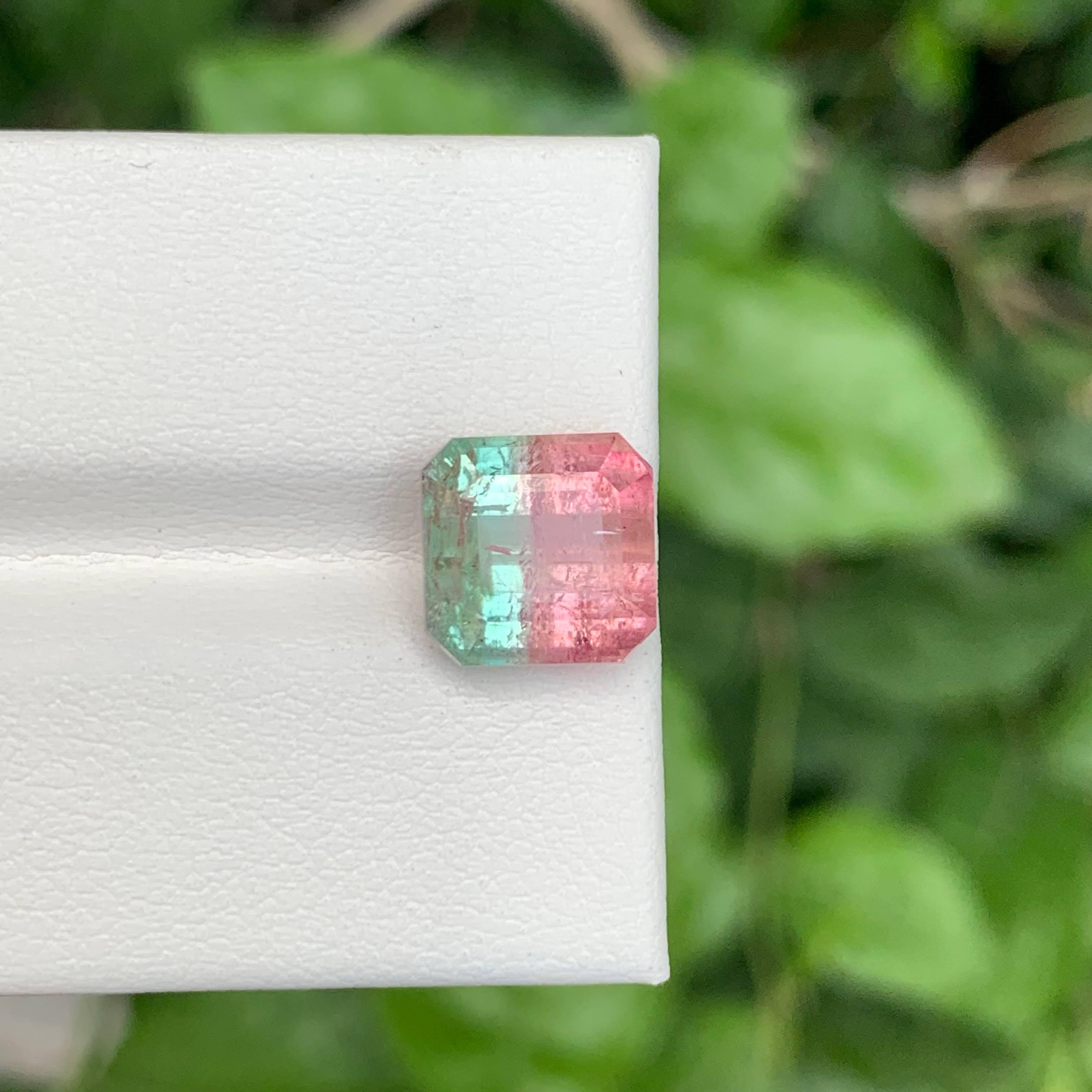 Poids 5,05 carats
Dimensions 9.2x9.2x6.9mm
Traitement Aucun
Origine afghane
Clarity SI
Forme Octogone
Émeraude taillée
NA


Cette tourmaline naturelle bicolore de 5,05 carats est une pierre précieuse étonnante, présentant une transition de couleurs