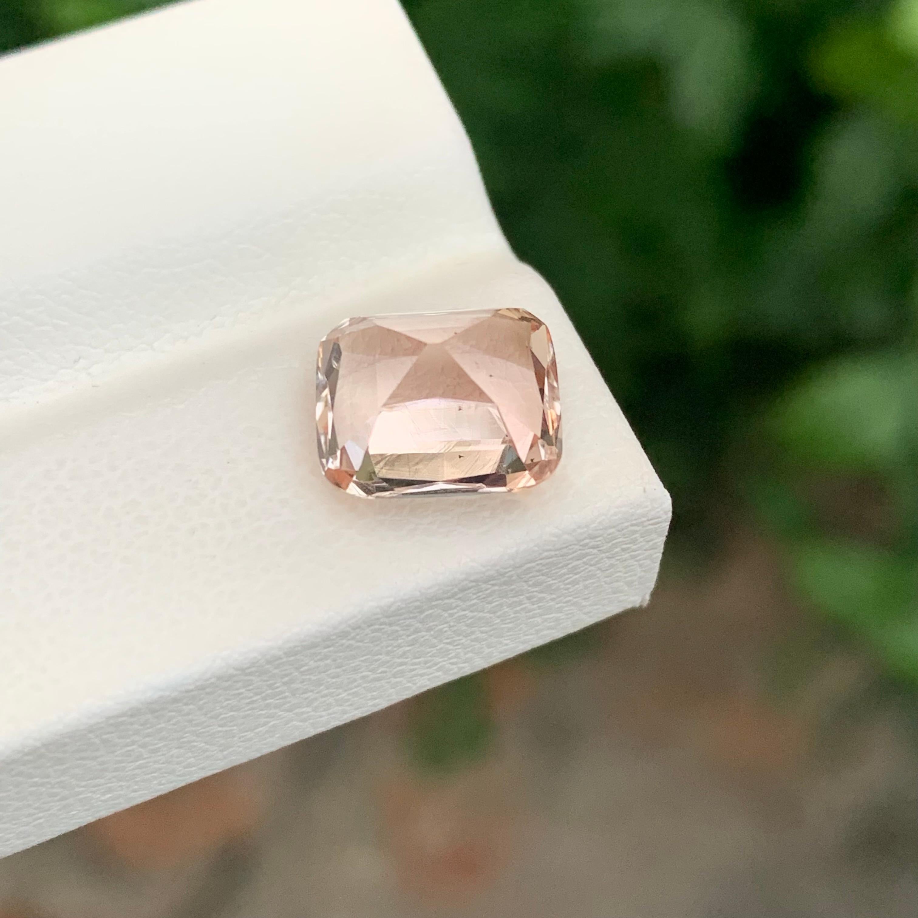 Women's or Men's 5.05 Carat Natural Loose Imperial Topaz Cushion Shape Gem