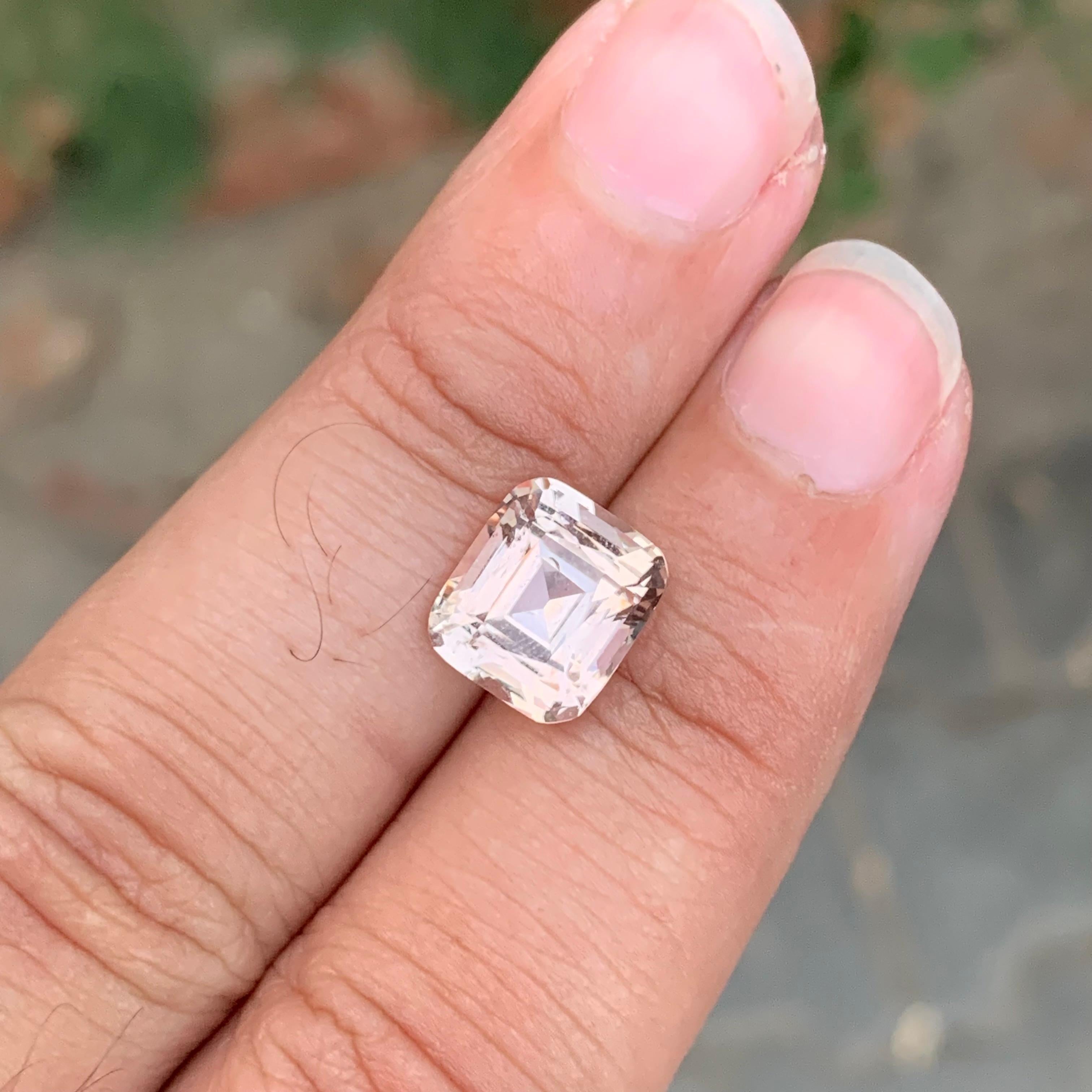 5.05 Carat Natural Loose Imperial Topaz Cushion Shape Gem 3