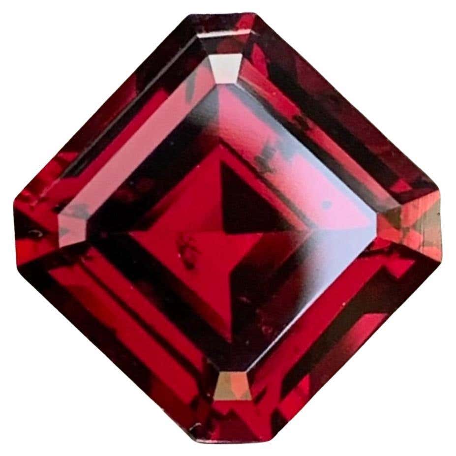 3.45 Carat Natural Loose Rhodolite Garnet Square Shape Gem For Sale at ...