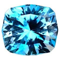 5.05 Carat Naturel Loose Soft London Blue Topaz Cut Custom Precision from Africa