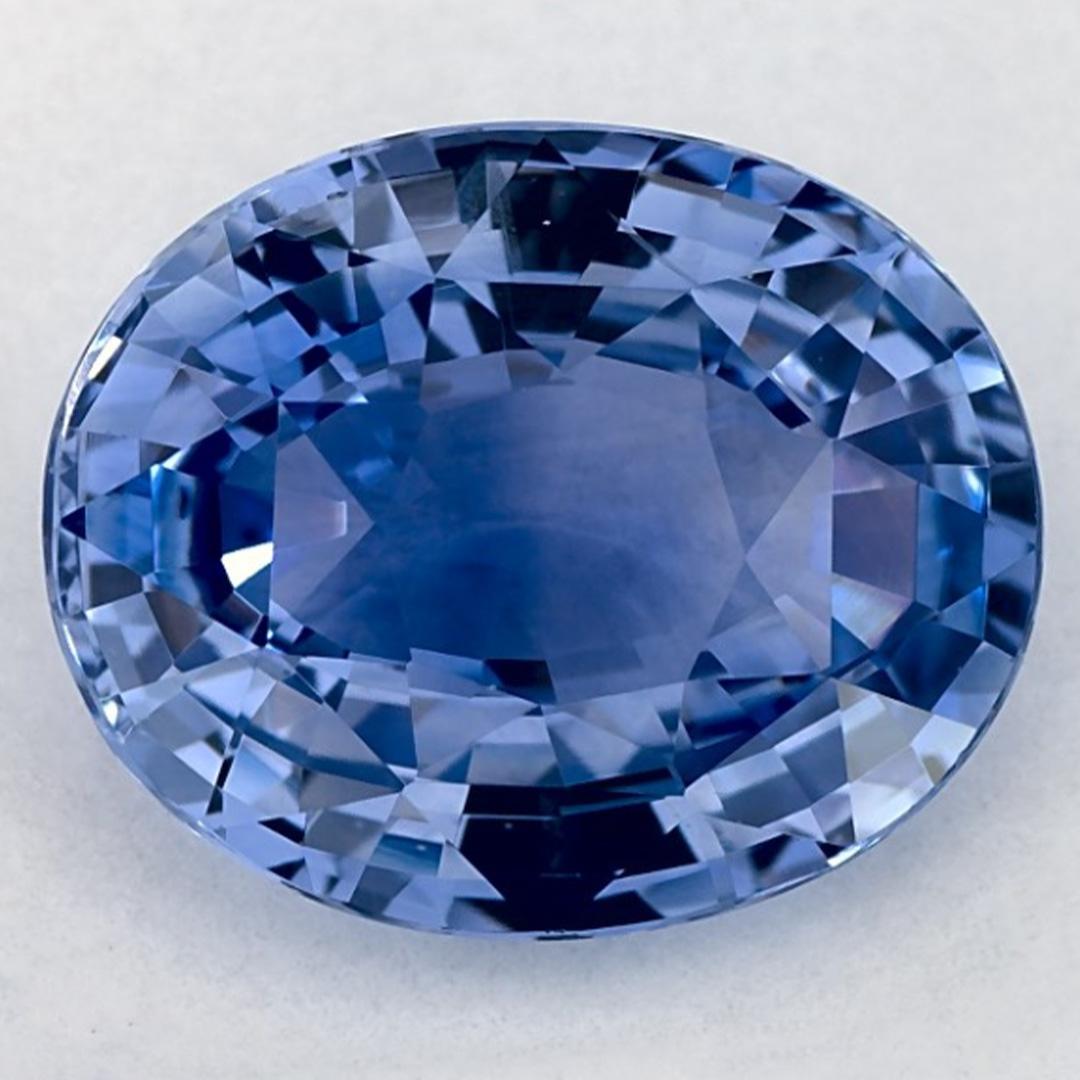 5.05 carati di zaffiro blu ovale sfuso In condizioni Nuovo in vendita a Fort Lee, NJ