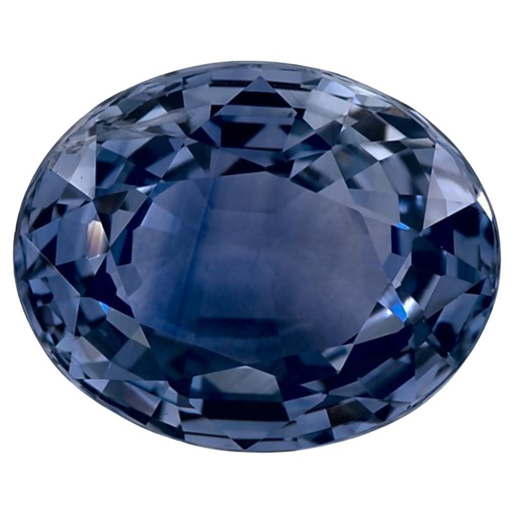 5.05 Ct Blue Sapphire Oval Loose Gemstone