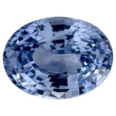 5.05 Karat Blauer Saphir Oval Loser Edelstein