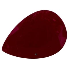 5.05 Ct Ruby Pear Loose Gemstone