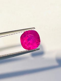 5.05 Ct Unheated Burma ruby full luster transparent No heat