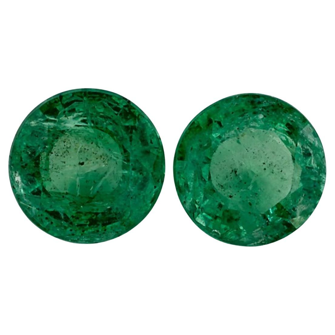 5.06 Ct Emerald Round Loose Gemstone
