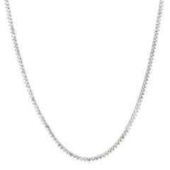 5.06ct Round Brilliant Cut Diamond Tennis Necklace in 14K White Gold