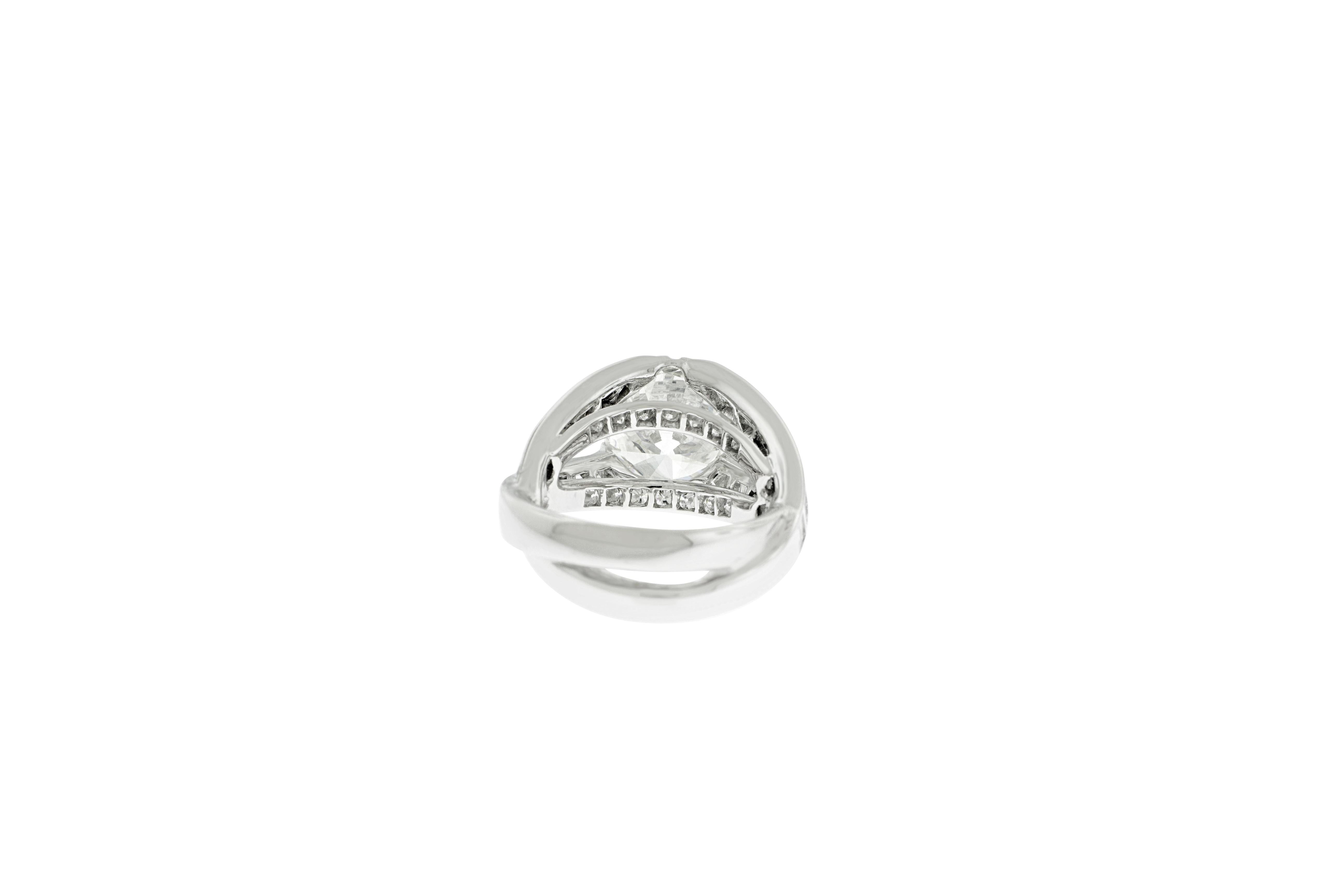 5.07 Carat GIA Certified Round Brilliant Diamond Engagement Ring 1